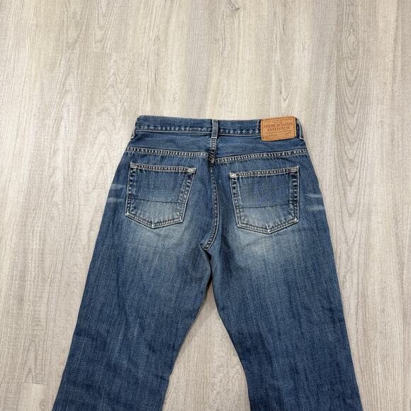 Vintage Abercrombie & Fitch Flare Jeans Women's 31x32 (Fits 31x28) Blue Faded - Picture 9 of 13